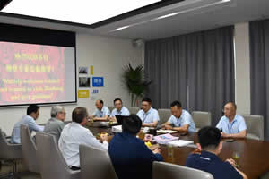 錢總與公司相關(guān)領導陪同迪斯美TM總等一行五人考察